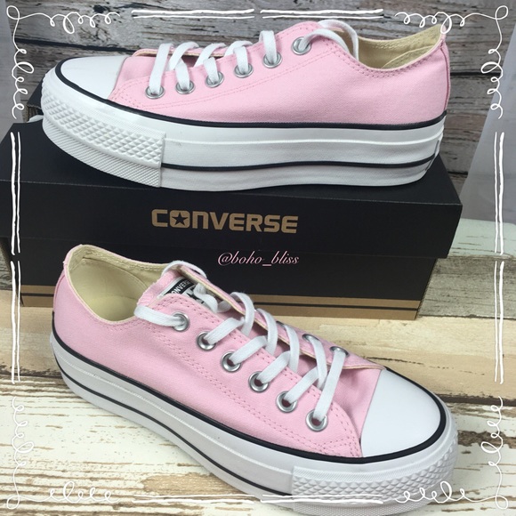 CONVERSE | 11 Pink Women’s Platform Sneakers NEW - Picture 4 of 8